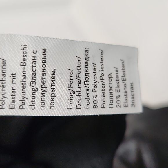 Spanx faux leather shiny black leggings size medium - Picture 9 of 11